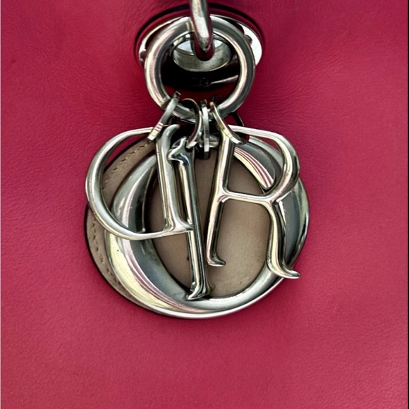 Christian Dior Diorissimo Bicolor Rare Pink/Tan LeatherTote Bag with Crossbody - Picture 2 of 12